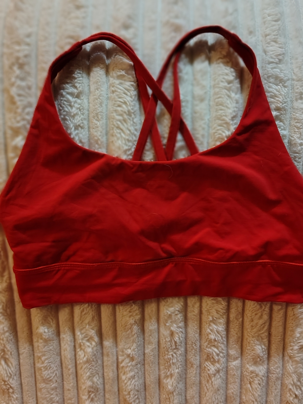 Lululemon Red Women's Strappy Sports Bra Size 6